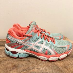 Womens Asics Gel Flux running shoes colorful 9.5